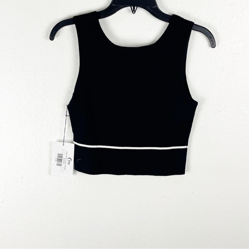 ZYIA Active Black Piping Classy Rank Sweater, Size Medium - Picture 2 of 10